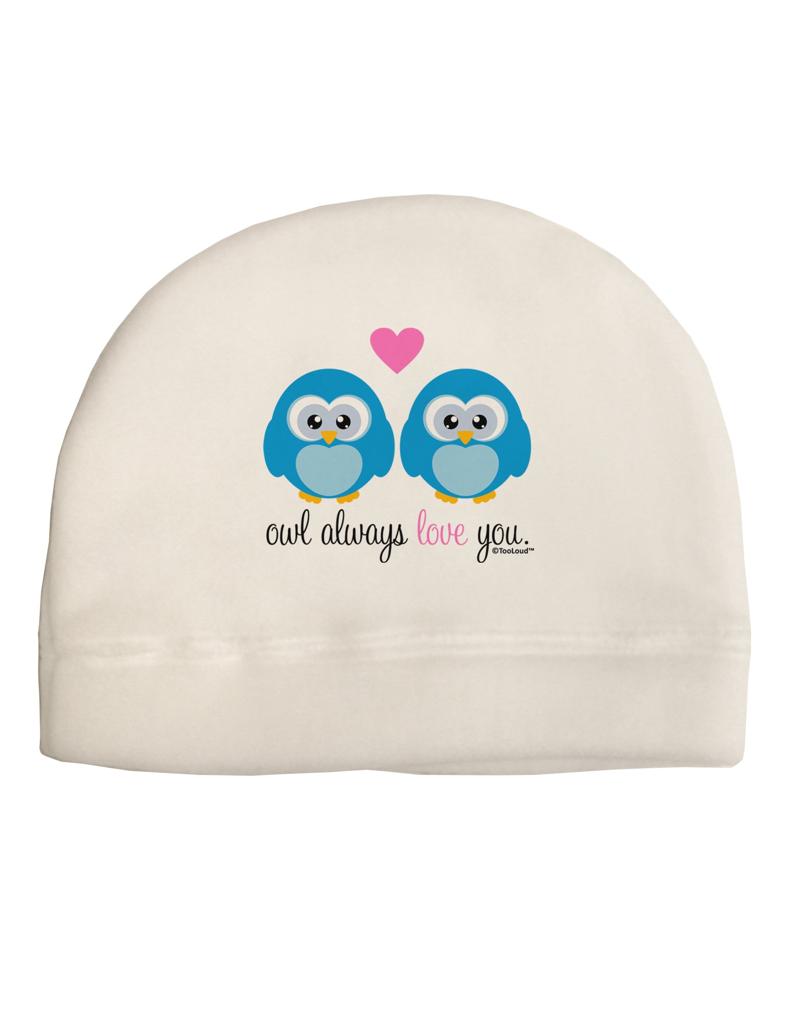 Owl Always Love You - Blue Owls Adult Fleece Beanie Cap Hat by TooLoud-Beanie-TooLoud-White-One-Size-Fits-Most-Davson Sales