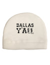 Dallas Y'all - Boots - Texas Pride Adult Fleece Beanie Cap Hat-Beanie-TooLoud-White-One-Size-Fits-Most-Davson Sales