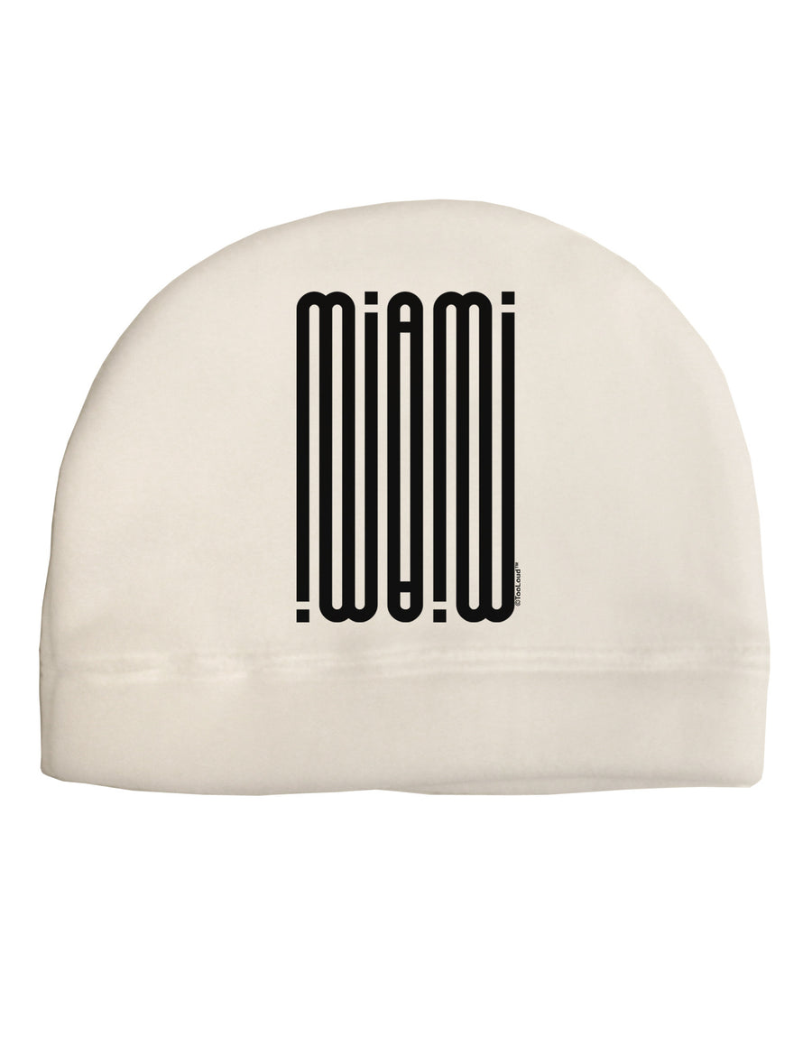 Miami Mirage Adult Fleece Beanie Cap Hat-Beanie-TooLoud-White-One-Size-Fits-Most-Davson Sales