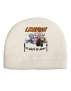 Lionfish - It's What's For Dinner Adult Fleece Beanie Cap Hat-Beanie-TooLoud-White-One-Size-Fits-Most-Davson Sales