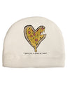 TooLoud I gave you a Pizza my Heart Dark Adult Dark Baseball Cap Hat-Baseball Cap-TooLoud-White-One-Size-Fits-Most-Davson Sales