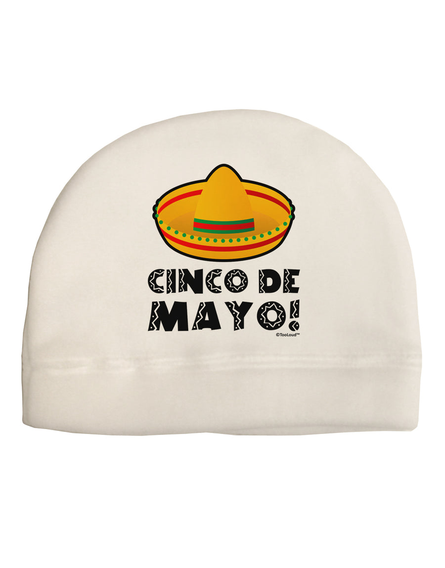 Sombrero Design - Cinco de Mayo Child Fleece Beanie Cap Hat by TooLoud-Beanie-TooLoud-White-One-Size-Fits-Most-Davson Sales