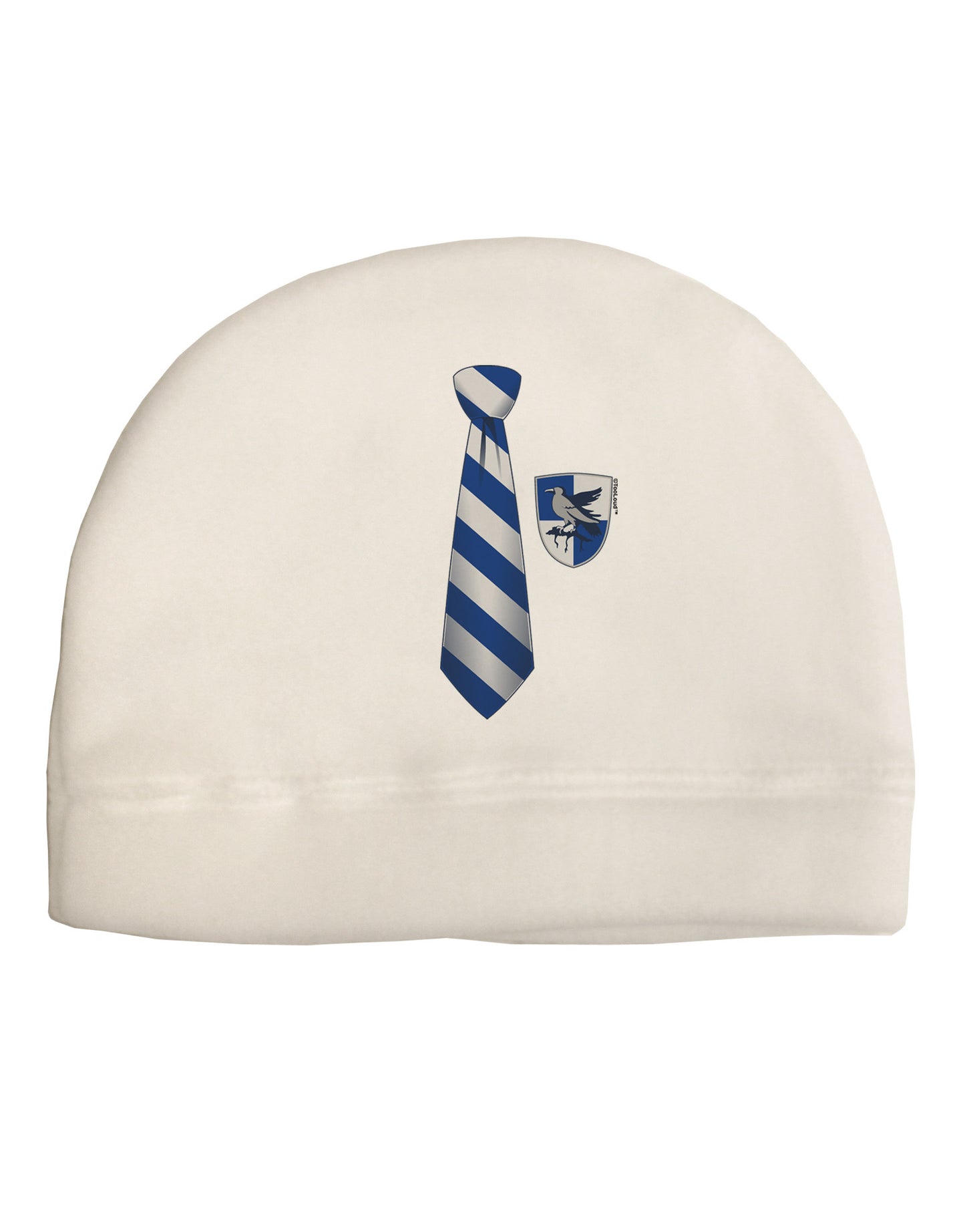 Wizard Tie Blue and Silver Adult Fleece Beanie Cap Hat-Beanie-TooLoud-White-One-Size-Fits-Most-Davson Sales