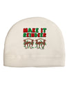 Make It Reindeer Adult Fleece Beanie Cap Hat-Beanie-TooLoud-White-One-Size-Fits-Most-Davson Sales