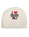 I Love House Pink Adult Fleece Beanie Cap Hat-Beanie-TooLoud-White-One-Size-Fits-Most-Davson Sales