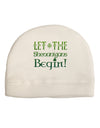 Let the Shenanigans Begin Adult Fleece Beanie Cap Hat-Beanie-TooLoud-White-One-Size-Fits-Most-Davson Sales