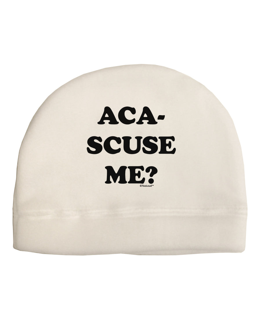 Aca-Scuse Me Child Fleece Beanie Cap Hat-Beanie-TooLoud-White-One-Size-Fits-Most-Davson Sales