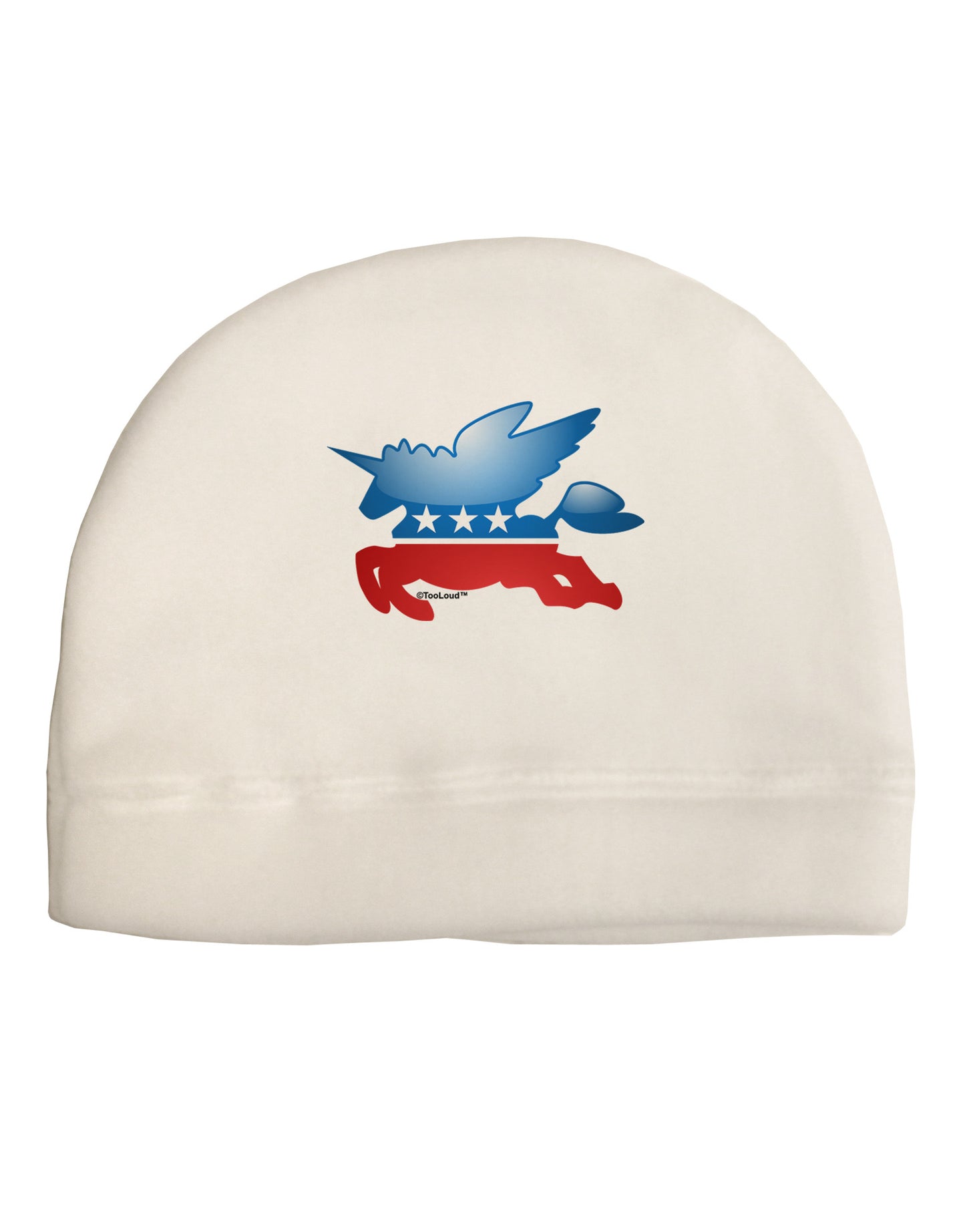 Unicorn Political Symbol Adult Fleece Beanie Cap Hat-Beanie-TooLoud-White-One-Size-Fits-Most-Davson Sales