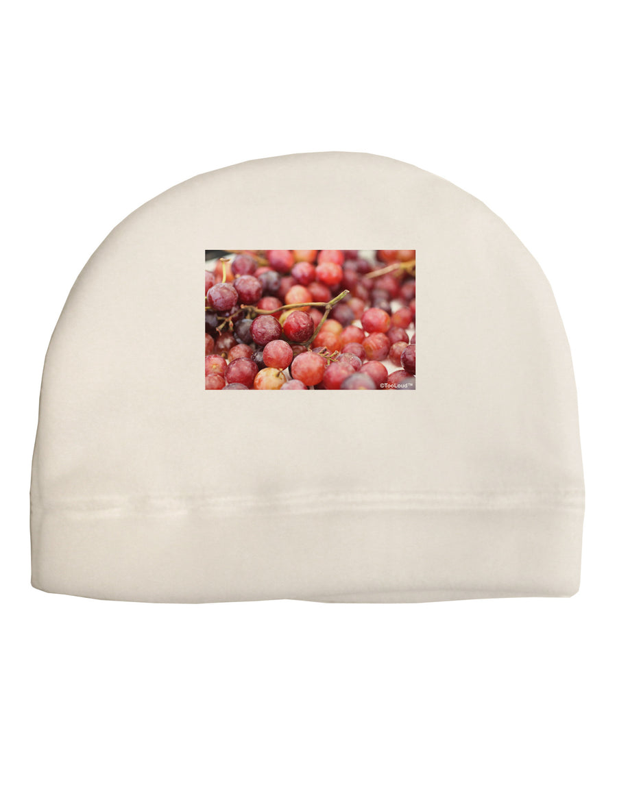 Buy Local - Grapes Adult Fleece Beanie Cap Hat-Beanie-TooLoud-White-One-Size-Fits-Most-Davson Sales