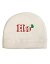 Ho Ho Ho Math Christmas Adult Fleece Beanie Cap Hat-Beanie-TooLoud-White-One-Size-Fits-Most-Davson Sales