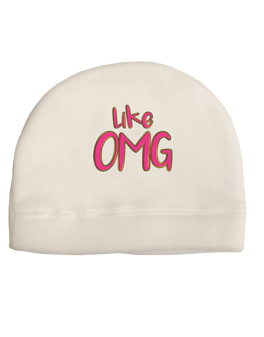 Like OMG Child Fleece Beanie Cap Hat by TooLoud-Beanie-TooLoud-White-One-Size-Fits-Most-Davson Sales