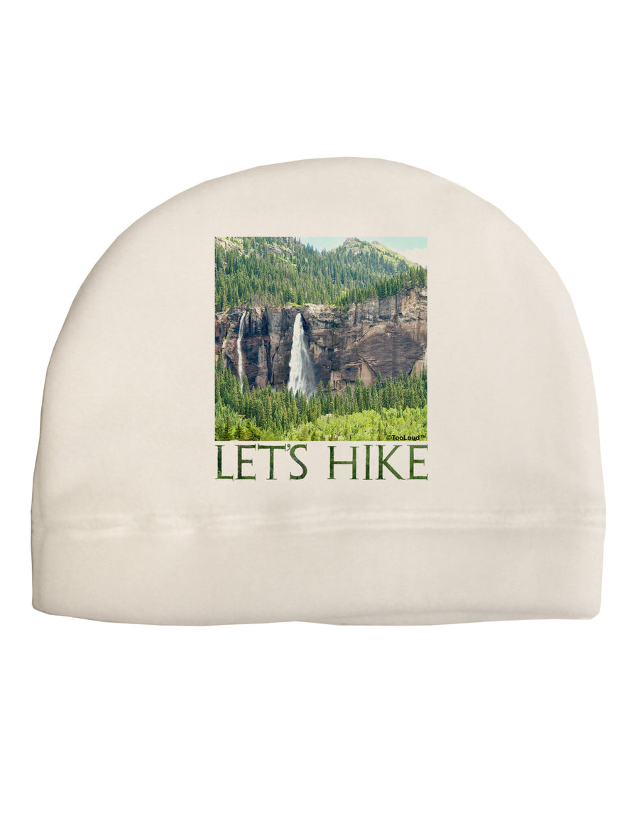 Beautiful Cliffs - Lets Hike Adult Fleece Beanie Cap Hat by-Beanie-TooLoud-White-One-Size-Fits-Most-Davson Sales