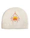 Cute Candy Corn Spider - Halloween Adult Fleece Beanie Cap Hat-Beanie-TooLoud-White-One-Size-Fits-Most-Davson Sales