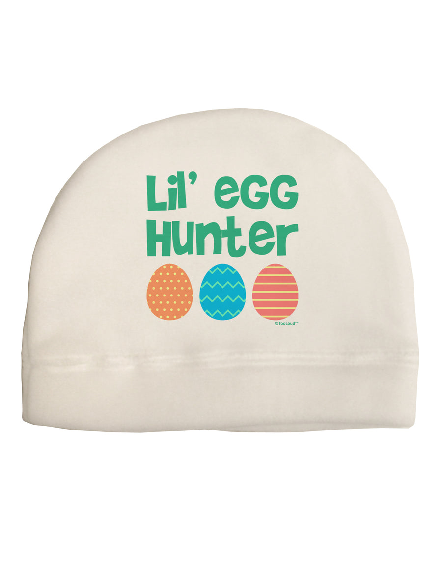 Lil' Egg Hunter - Easter - Green Adult Fleece Beanie Cap Hat by TooLoud-Beanie-TooLoud-White-One-Size-Fits-Most-Davson Sales