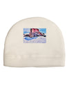 Victor Mines Colorado Watercolor Child Fleece Beanie Cap Hat-Beanie-TooLoud-White-One-Size-Fits-Most-Davson Sales