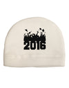 Current Year Graduation BnW Adult Fleece Beanie Cap Hat-Beanie-TooLoud-White-One-Size-Fits-Most-Davson Sales