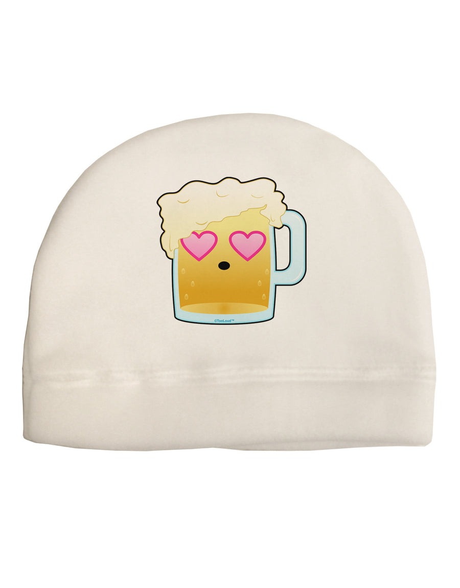 Cute Infatuated Beer Adult Fleece Beanie Cap Hat by TooLoud-Beanie-TooLoud-White-One-Size-Fits-Most-Davson Sales