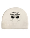 At My Age I Need Glasses - Wine Child Fleece Beanie Cap Hat by TooLoud-Beanie-TooLoud-White-One-Size-Fits-Most-Davson Sales