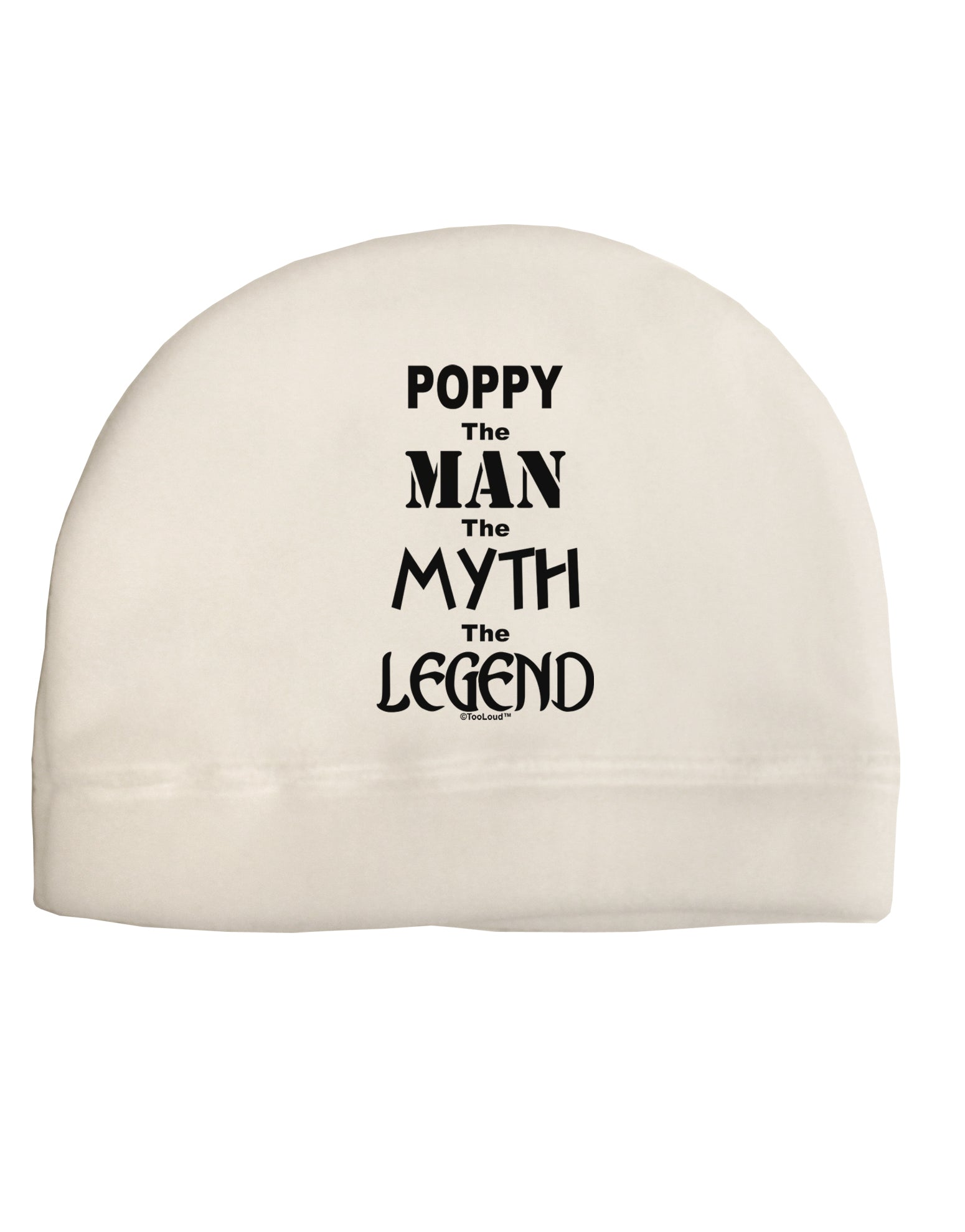 Poppy The Man The Myth The Legend Adult Fleece Beanie Cap Hat by TooLoud-TooLoud-White-One-Size-Fits-Most-Davson Sales