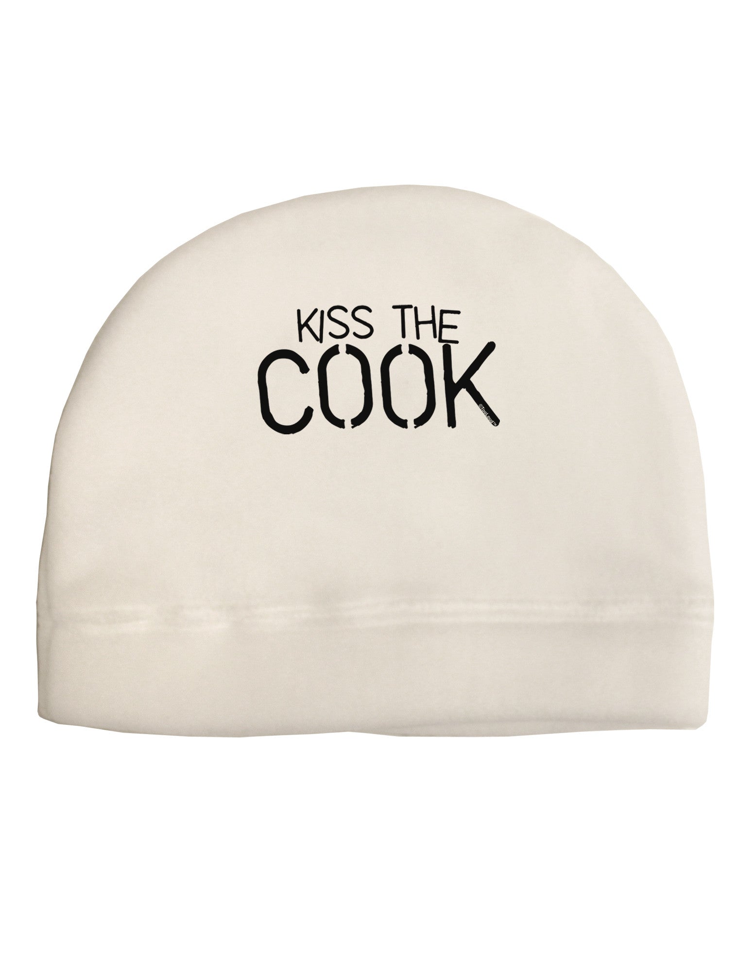 Kiss the Cook Grill Master - Text Adult Fleece Beanie Cap Hat-Beanie-TooLoud-White-One-Size-Fits-Most-Davson Sales