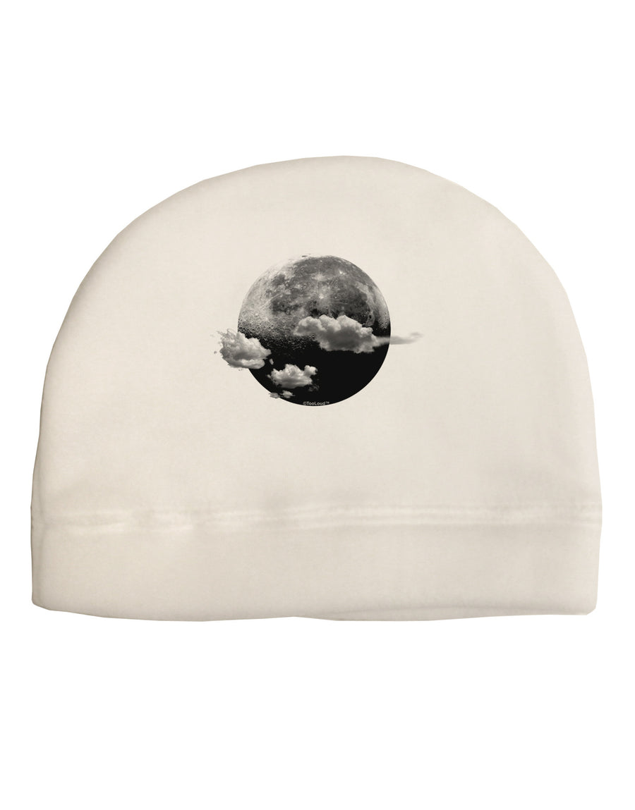 Moon Dream Earth Adult Fleece Beanie Cap Hat-Beanie-TooLoud-White-One-Size-Fits-Most-Davson Sales