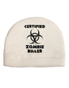 Certified Zombie Killer - Biohazard Child Fleece Beanie Cap Hat by TooLoud-Beanie-TooLoud-White-One-Size-Fits-Most-Davson Sales