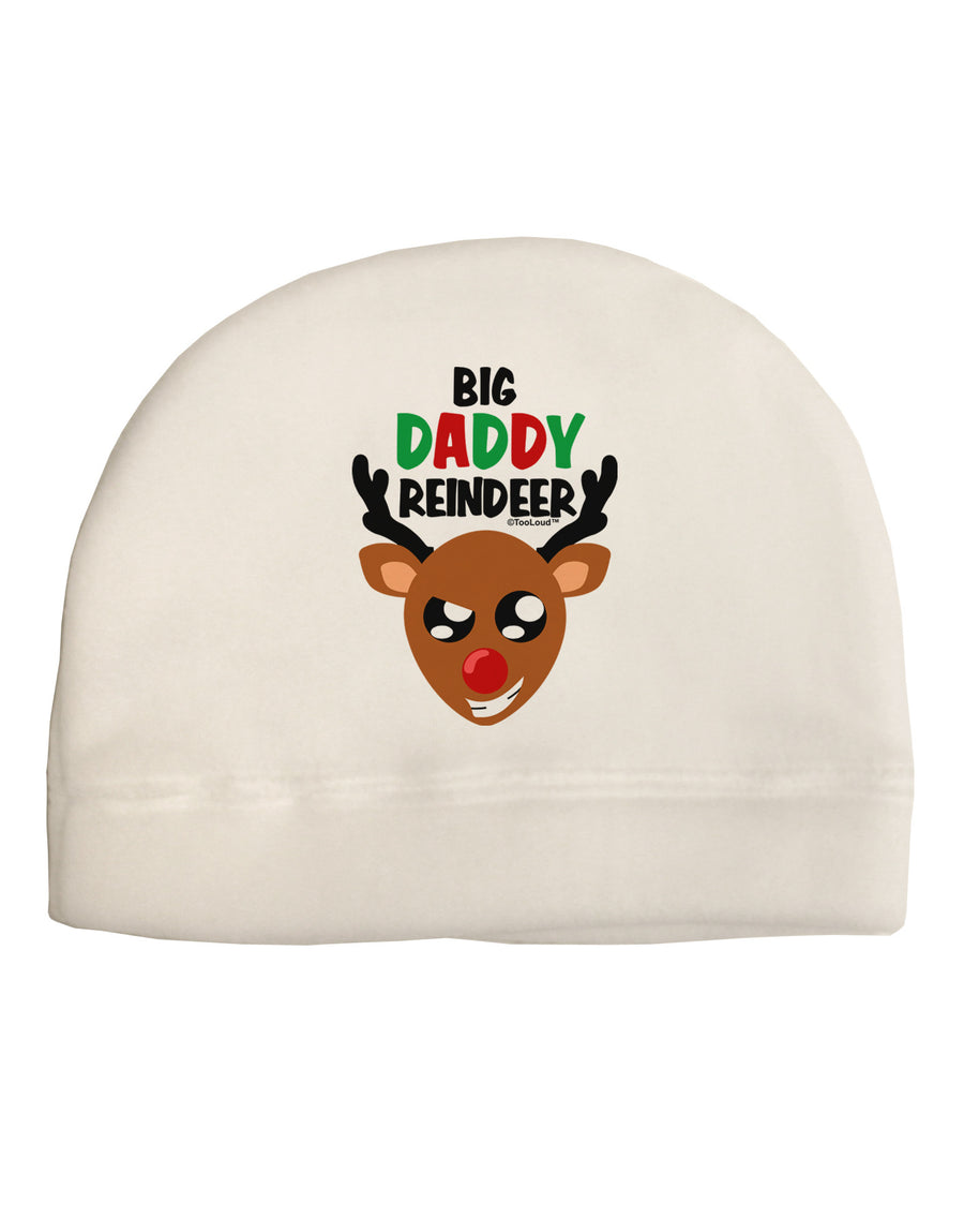 Big Daddy Reindeer Matching Deer Adult Fleece Beanie Cap Hat-Beanie-TooLoud-White-One-Size-Fits-Most-Davson Sales