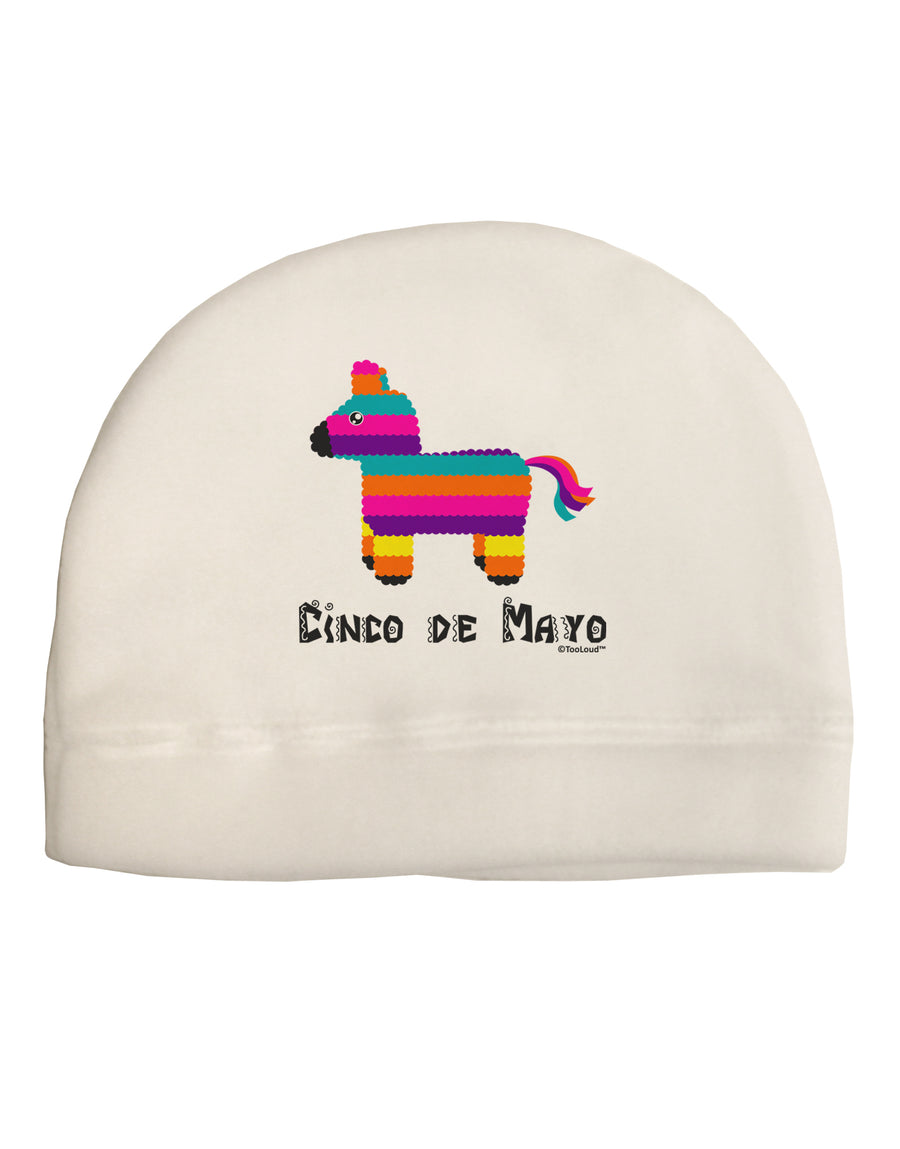 Colorful Pinata Design - Cinco de Mayo Adult Fleece Beanie Cap Hat by TooLoud-Beanie-TooLoud-White-One-Size-Fits-Most-Davson Sales