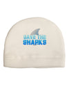 Save The Sharks - Fin Color Child Fleece Beanie Cap Hat by TooLoud-Beanie-TooLoud-White-One-Size-Fits-Most-Davson Sales