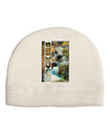 Rockies Waterfall with Text Adult Fleece Beanie Cap Hat-Beanie-TooLoud-White-One-Size-Fits-Most-Davson Sales