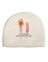 It's All Fun and Games - Wiener Adult Fleece Beanie Cap Hat by TooLoud-Beanie-TooLoud-White-One-Size-Fits-Most-Davson Sales