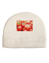 Watercolor Tomatoes Child Fleece Beanie Cap Hat-Beanie-TooLoud-White-One-Size-Fits-Most-Davson Sales