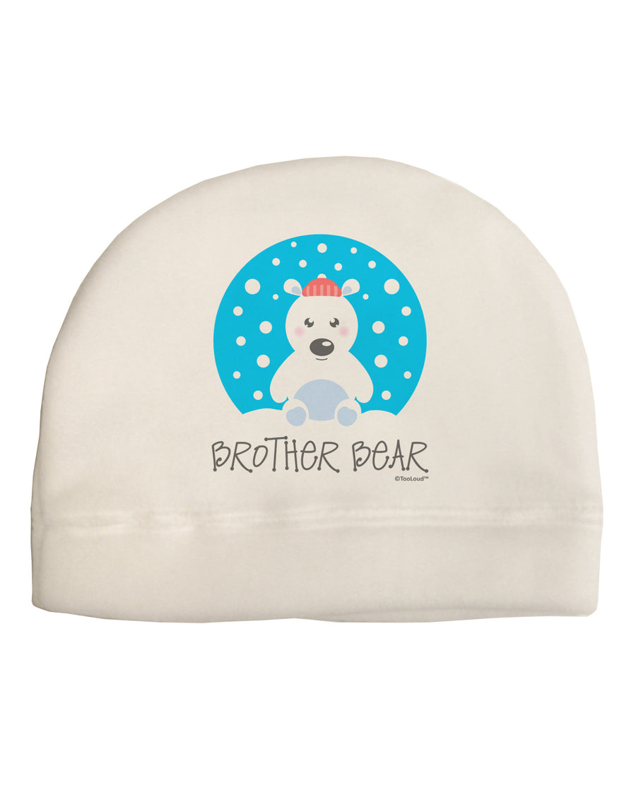 Matching Polar Bear Family - Brother Bear Adult Fleece Beanie Cap Hat by TooLoud-Beanie-TooLoud-White-One-Size-Fits-Most-Davson Sales