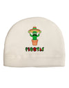 Fiesta Cactus Text Adult Fleece Beanie Cap Hat-Beanie-TooLoud-White-One-Size-Fits-Most-Davson Sales