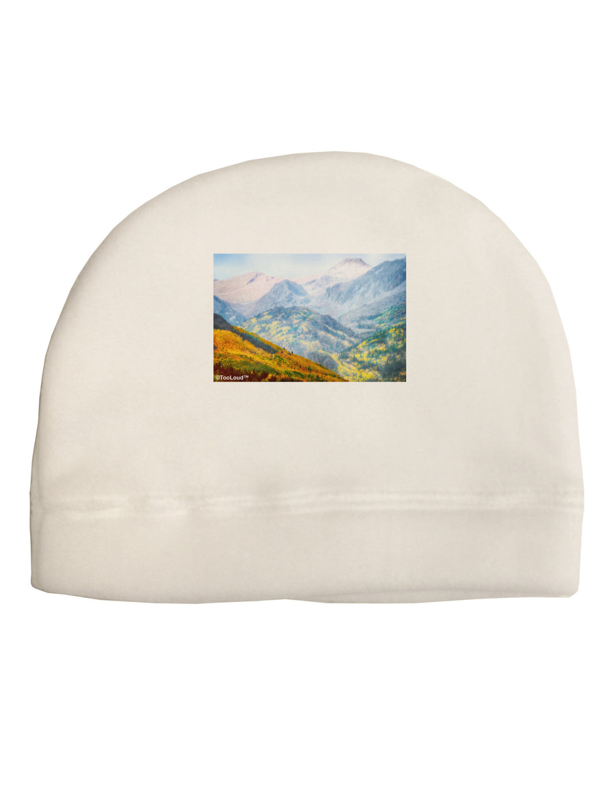 Colorado Fog Mountains Adult Fleece Beanie Cap Hat-Beanie-TooLoud-White-One-Size-Fits-Most-Davson Sales