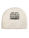 Beaches and Money Adult Fleece Beanie Cap Hat by TooLoud
