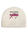 Real Girls Go Fishing Child Fleece Beanie Cap Hat-Beanie-TooLoud-White-One-Size-Fits-Most-Davson Sales