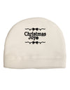 Christmas Joy BnW Adult Fleece Beanie Cap Hat-Beanie-TooLoud-White-One-Size-Fits-Most-Davson Sales