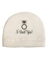 I Said Yes - Diamond Ring Child Fleece Beanie Cap Hat-Beanie-TooLoud-White-One-Size-Fits-Most-Davson Sales