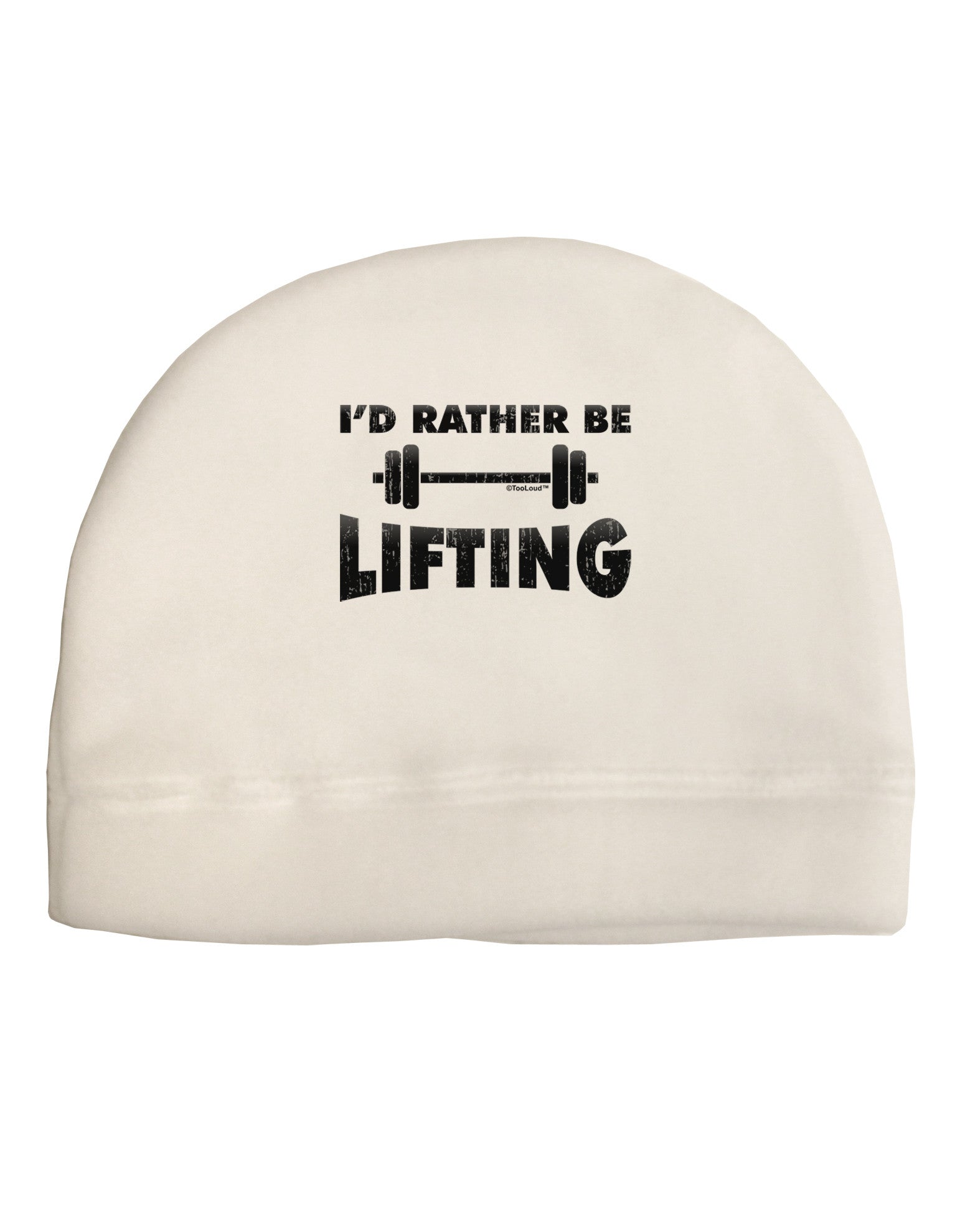 I'd Rather Be Lifting Adult Fleece Beanie Cap Hat-Beanie-TooLoud-White-One-Size-Fits-Most-Davson Sales