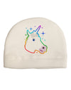 Magical Rainbow Sparkle Unicorn Adult Fleece Beanie Cap Hat-Beanie-TooLoud-White-One-Size-Fits-Most-Davson Sales