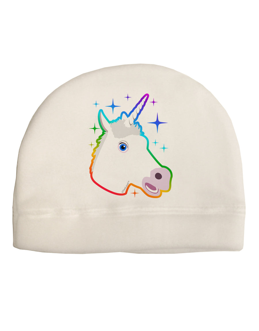 Magical Rainbow Sparkle Unicorn Adult Fleece Beanie Cap Hat-Beanie-TooLoud-White-One-Size-Fits-Most-Davson Sales