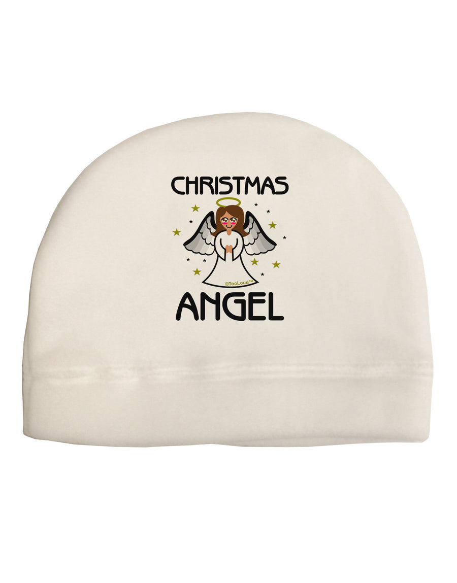 Christmas Angel Adult Fleece Beanie Cap Hat-Beanie-TooLoud-White-One-Size-Fits-Most-Davson Sales