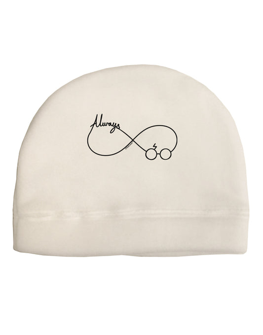 Always Infinity Symbol Adult Fleece Beanie Cap Hat-Beanie-TooLoud-White-One-Size-Fits-Most-Davson Sales