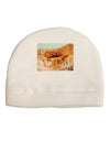 Montezuma Castle Watercolor Adult Fleece Beanie Cap Hat-Beanie-TooLoud-White-One-Size-Fits-Most-Davson Sales