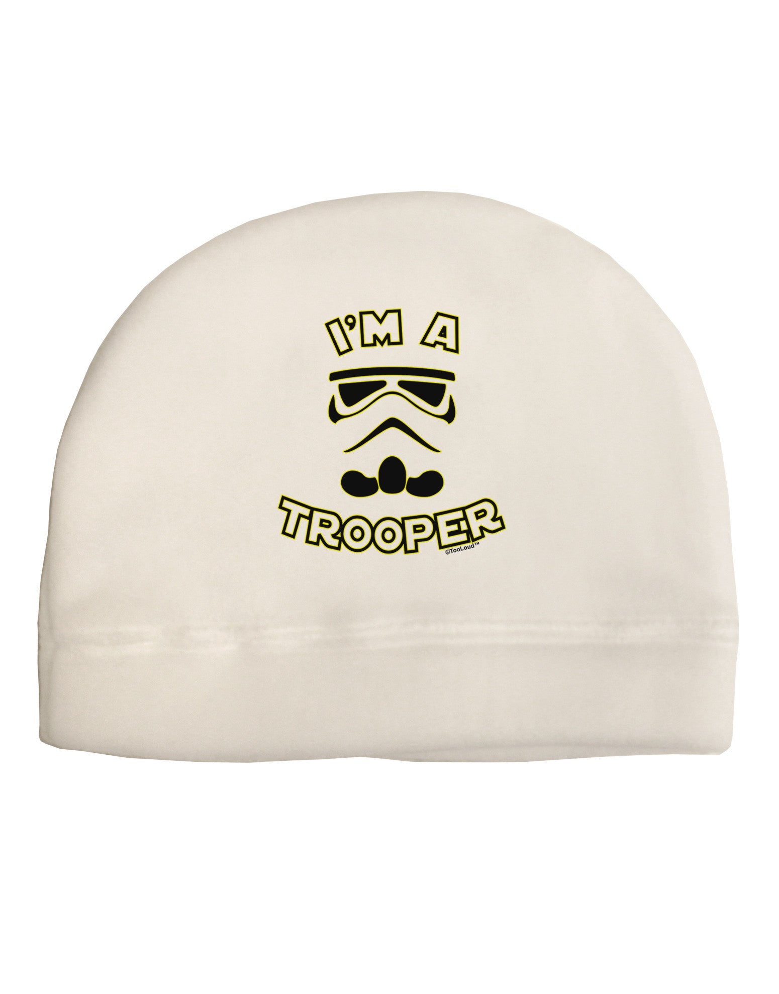 I'm A Trooper Adult Fleece Beanie Cap Hat-Beanie-TooLoud-White-One-Size-Fits-Most-Davson Sales