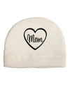 Mom Heart Design Child Fleece Beanie Cap Hat by TooLoud-Beanie-TooLoud-White-One-Size-Fits-Most-Davson Sales