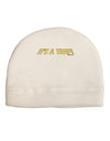 It is a Trap Child Fleece Beanie Cap Hat-Beanie-TooLoud-White-One-Size-Fits-Most-Davson Sales