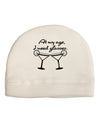 At My Age I Need Glasses - Margarita Adult Fleece Beanie Cap Hat by TooLoud-Beanie-TooLoud-White-One-Size-Fits-Most-Davson Sales