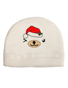 Kyu-T Face Beartholomea Santa Girl Bear Adult Fleece Beanie Cap Hat-Beanie-TooLoud-White-One-Size-Fits-Most-Davson Sales